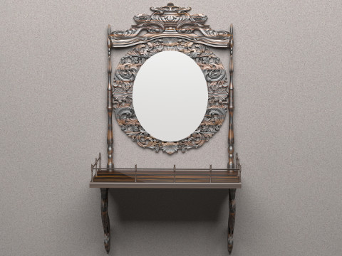 Wall Console 8K Model 3D