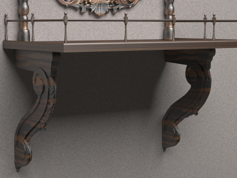 Wall Console 8K Model 3D