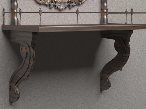 Wall Console 8K 3D Model