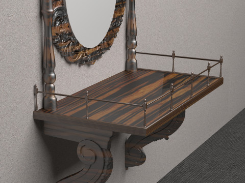 Wall Console 8K Model 3D