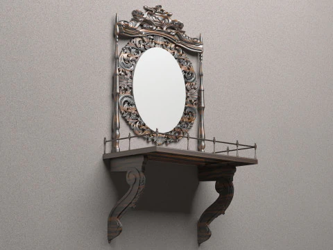 Wall Console 8K 3D Model