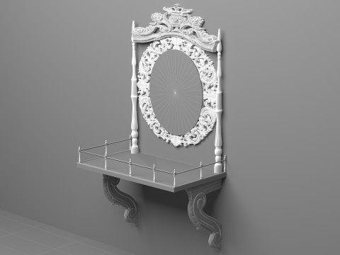 Wall Console 8K Model 3D