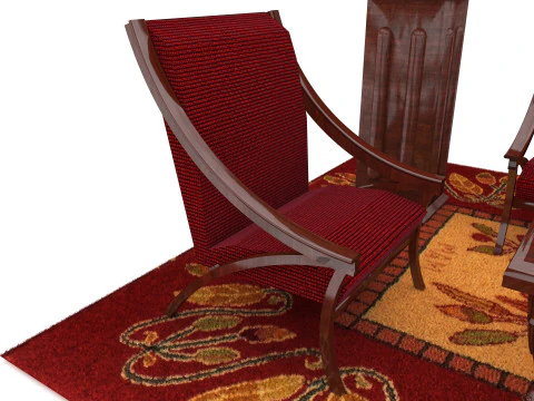 Sitting Room Set 8K 3D Model