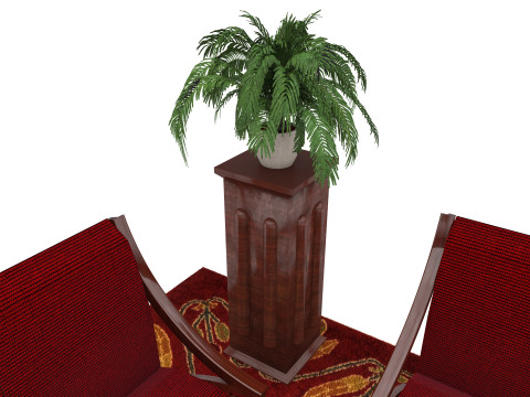 Sitting Room Set 8K Modèle 3D