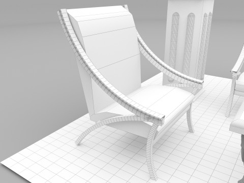 Sitting Room Set 8K Modèle 3D