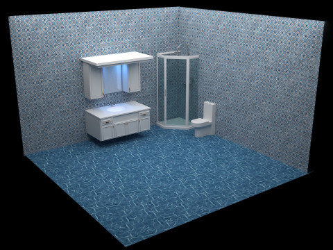 Bathroom 3 - 8K 3D Model