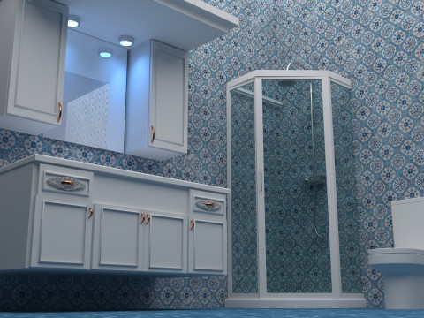 Bathroom 3 - 8K 3D Model
