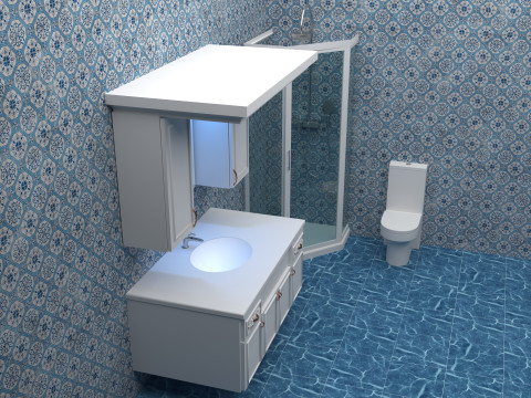 Bathroom 3 - 8K 3D Model