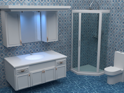 Bathroom 3 - 8K 3D Model