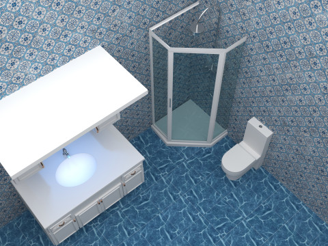 Bathroom 3 - 8K 3D Model