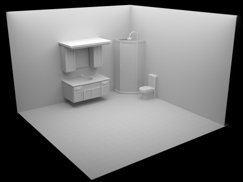 Bathroom 3 - 8K 3D Model