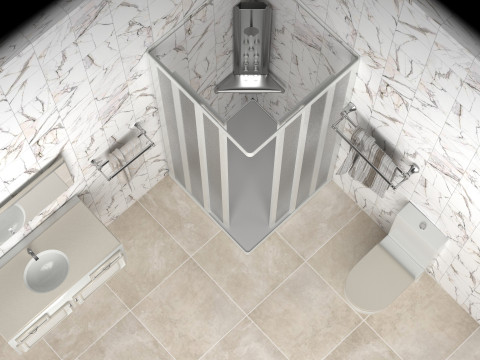 Bathroom 4 - 8K Modèle 3D