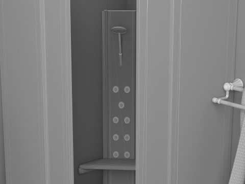 Bathroom 4 - 8K Modèle 3D
