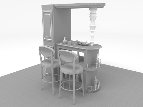 House Bar 8K Modelo 3D