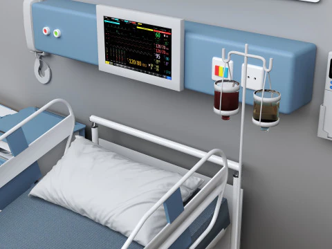Hospital Room 10 3D Model