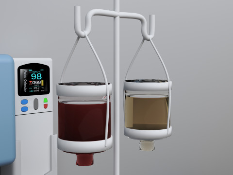 Hospital Room 10 - 8K 3D Model