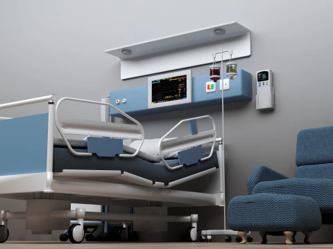 Hospital Room 10 3D Model
