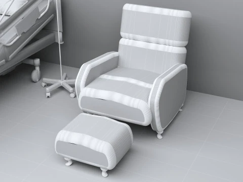 Hospital Room 10 3D Model