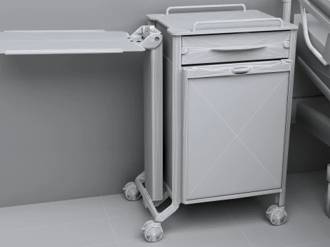 Hospital Room 10 3D Model