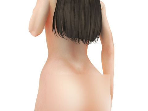 Hot Girl 4K 3D Модель