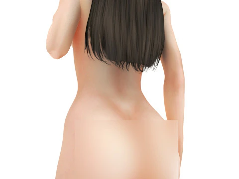 Hot Girl 4K 3D Model