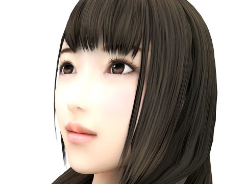 Hot Girl 4K 3D Model