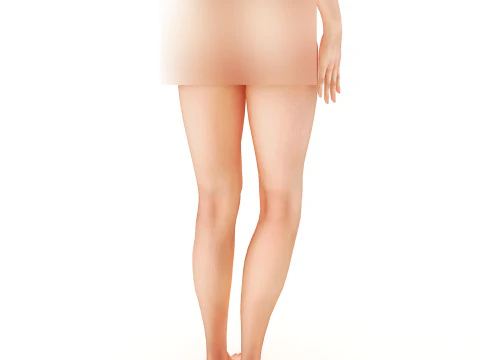 Hot Girl 4K 3D Model