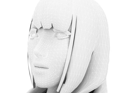 Hot Girl 4K 3D Model