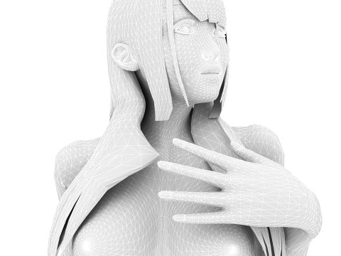Hot Girl 4K 3D Модель
