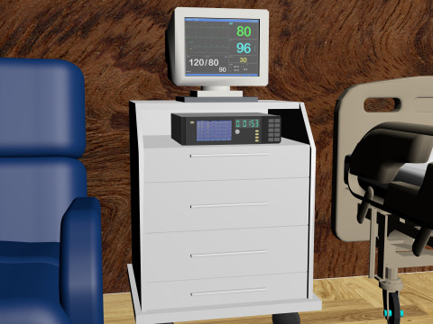 Hospital Ward 9 - 8K 3D Model