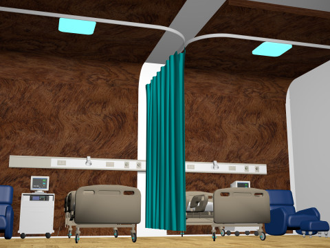 Hospital Ward 9 - 8K 3D Model