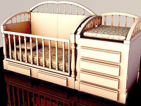 Baby Bed 3D Model