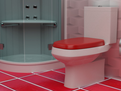 Bathroom 5 - 8K 3D Model