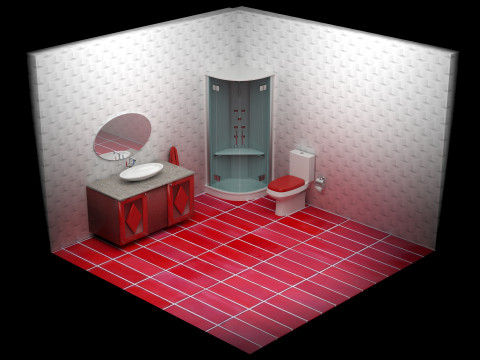 Bathroom 5 - 8K 3D Model