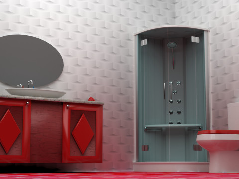 Bathroom 5 - 8K 3D Model
