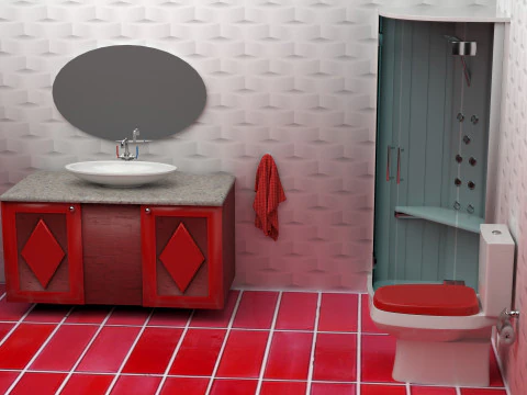 Bathroom 5 - 8K 3D Model