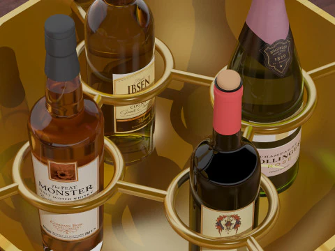 Mini Bar 8K 3D Model