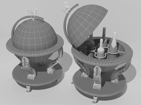 Mini Bar 8K 3D Model