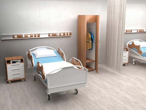 Enfermaria Hospitalar 10 - 8K Modelo 3D