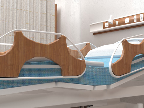 Hospital Ward 10 - 8K 3D Model