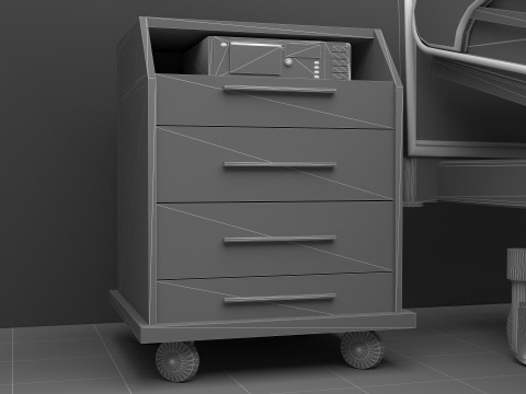Hospital Ward 10 - 8K 3D Model