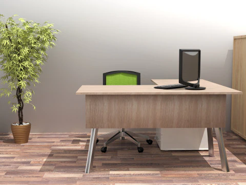 Office Plan 3D Model