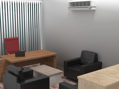 Office Plan 3D Model