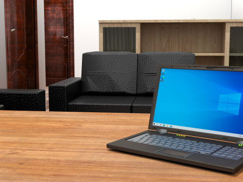 Office Plan 8K Model 3D