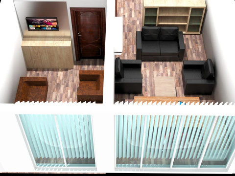 Office Plan 3D Model