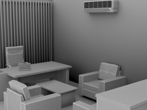 Office Plan 8K Model 3D