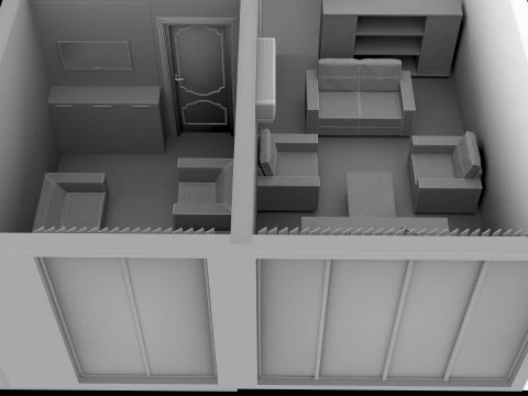 Office Plan 3D Model
