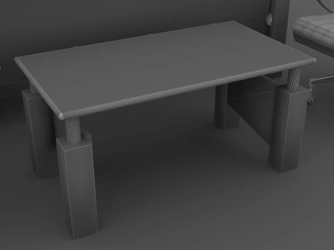 Office Set 2 3D Model