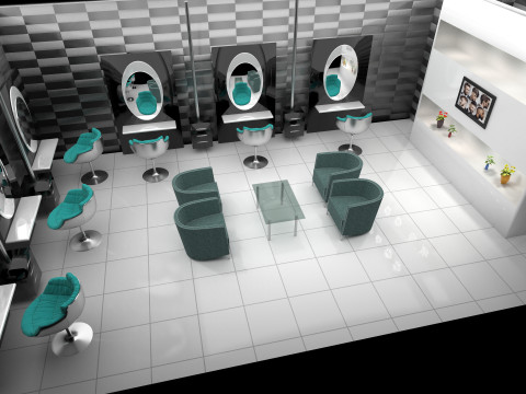 Hairdresser 8K 3D Model