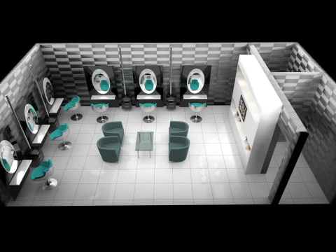 Hairdresser 3D Model